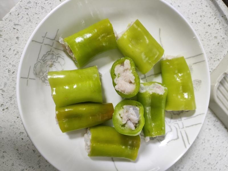 虾滑青椒酿